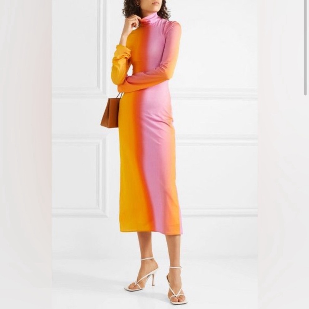 Ellery Multicolor Tie Dye Bach Dress Size 2 US $970